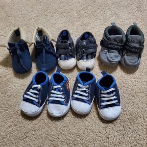 Lot/Bundle of 5 Baby Shoes Assorted Sizes 0-3, 3-6, 6-9 Baby Gap Rocawear Carter
